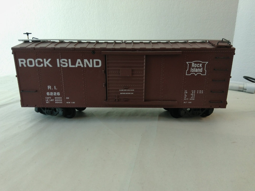 USA Trains R19104B G Scale Steel Box Car Rock Island #62260