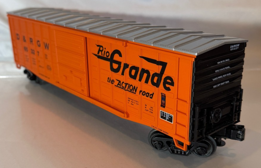 MTH 20-93049 Denver Rio Grande 50' Waffle Box Car #65327 O Scale Freight2