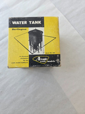 Alexander Scale #RS-345 HO Scale Water Tank "Burlington Standard 50,000 gallon"