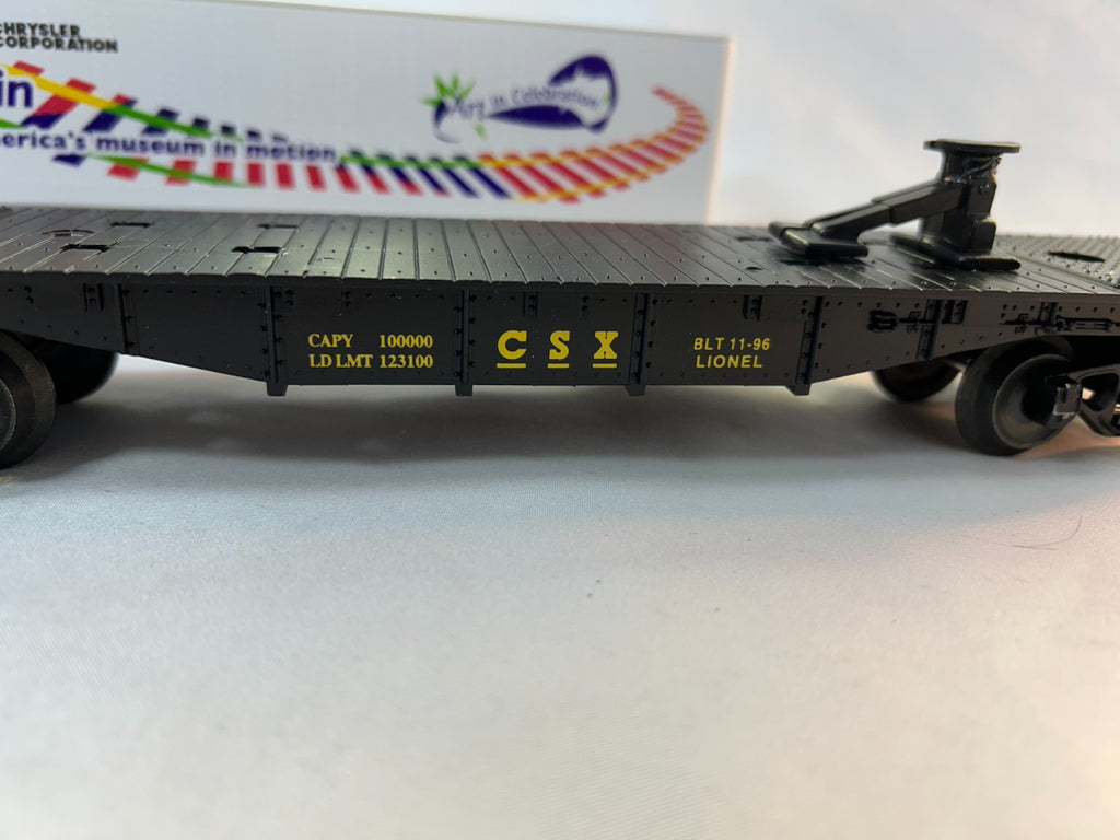 Lionel 6-19425 O Scale Flatcar with Trailer, CSX, Artrain *FREE SHIPPING*5