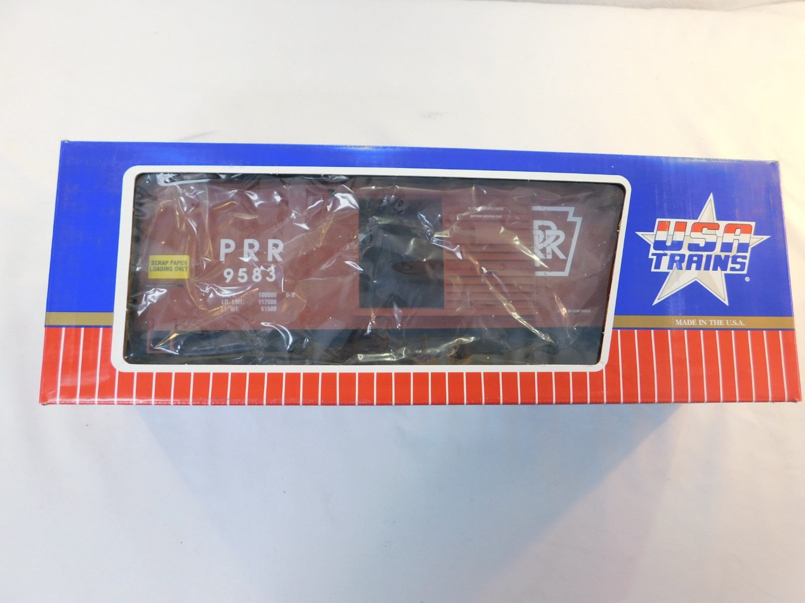 USA Trains R19062B G Scale Steel Box Car Pennsylvania #95831