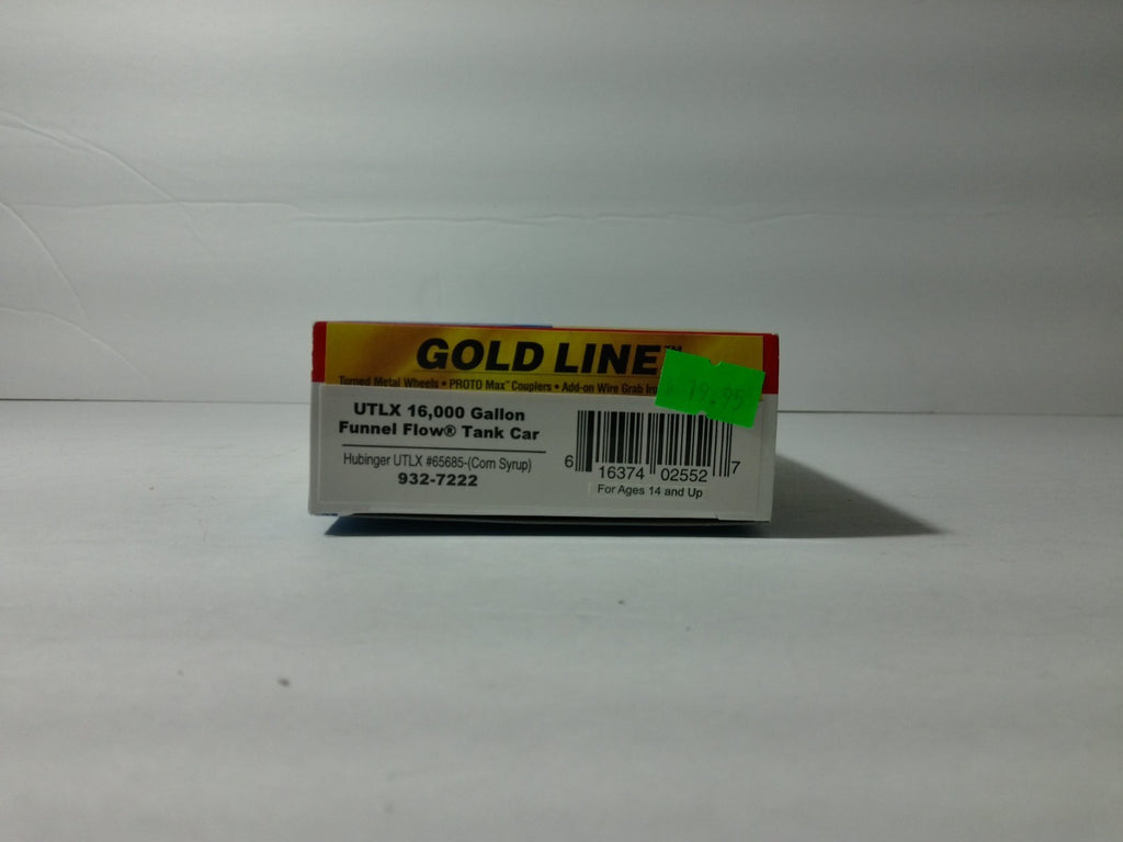 Walthers 932-7222 HO Scale Tank Car Hubinger UTLX #656853