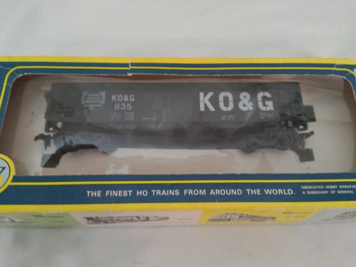 AHM 685683D - HO Scale, 40' Kansas, Oklahoma & Gulf Open Hopper Car, #835,0
