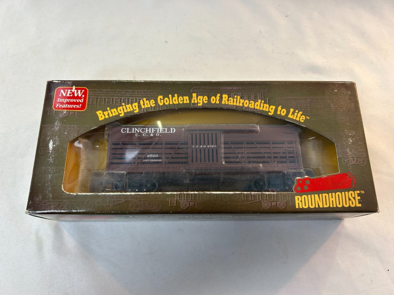 Roundhouse 84207 HO Scale 36' Stock Car, Clinchfield #27231