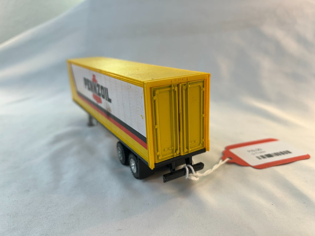 Unknown Brand O Scale Yellow Trailer, Pennzoil4