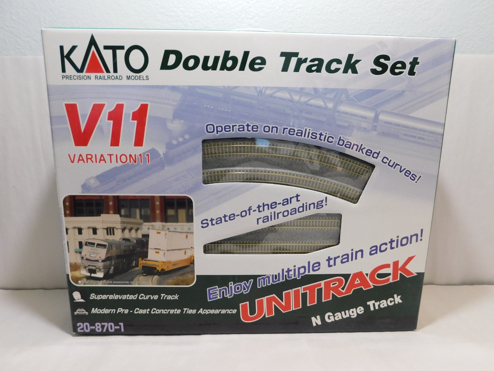 Kato 20-870-1 N Scale Unitrack Double Track Set, Variation 110