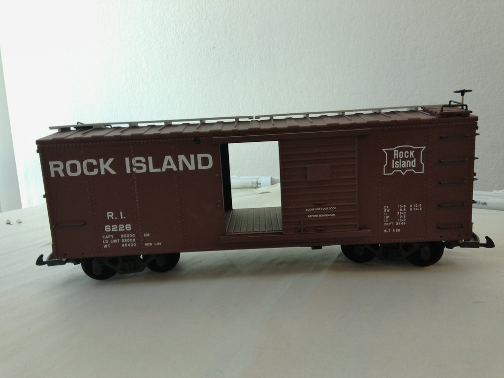 USA Trains R19104B G Scale Steel Box Car Rock Island #62261