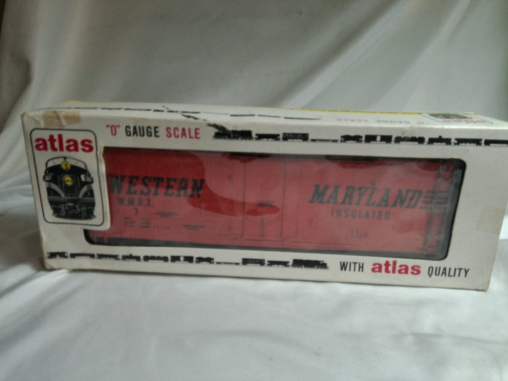 Atlas O Scale 40' Insulated Plugdoor Reefer Western Maryland WMRX #7 Used Box0