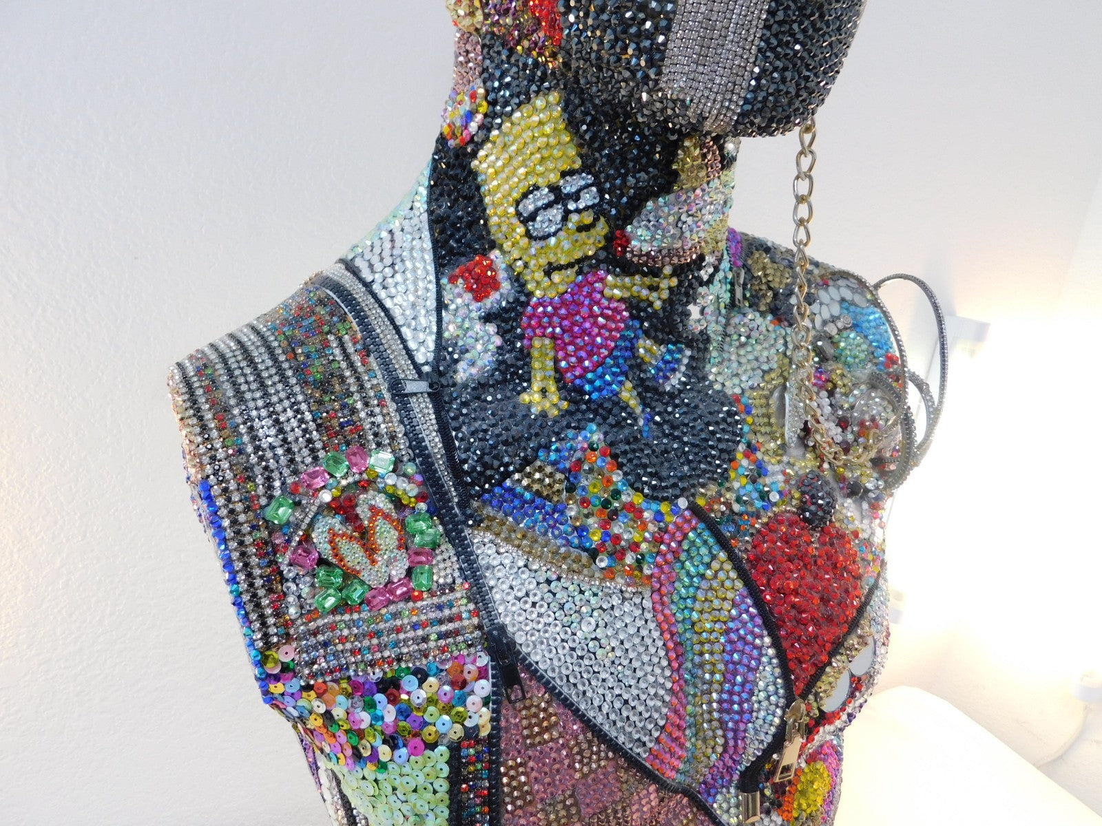 "The Zipper" - Jewelled Manequin Art Installation Sculpture4