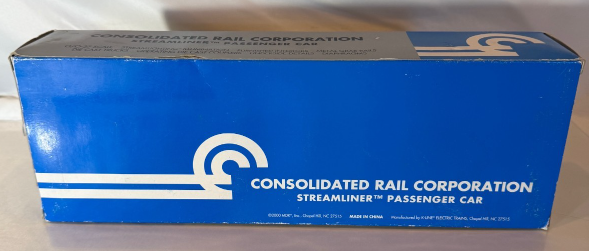 K-LINE K4507-0009 - O Scale Conrail Streamliner Observation Passenger Car4