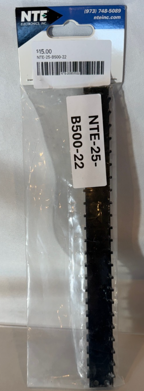 NTE Electronics 25-B500-22 Terminal Block Barrier Dual Row 9.50mm Pitch3