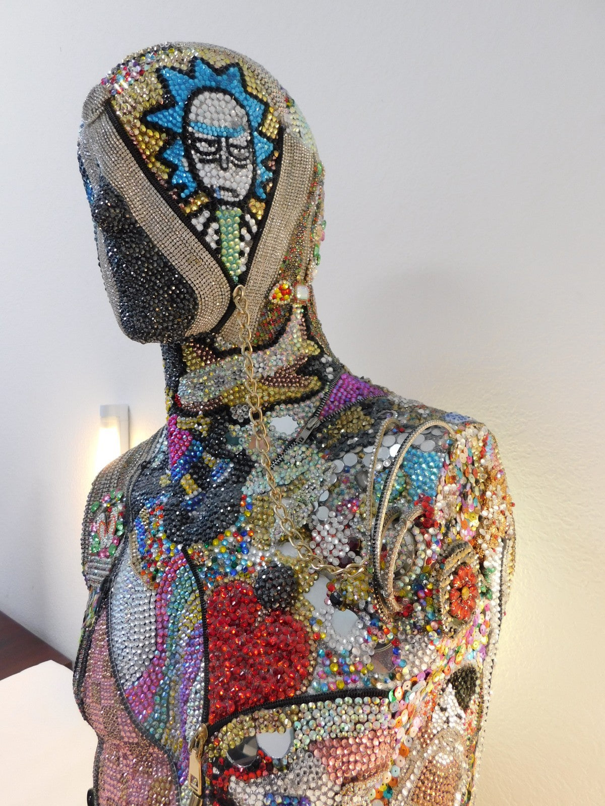 "The Zipper" - Jewelled Manequin Art Installation Sculpture3