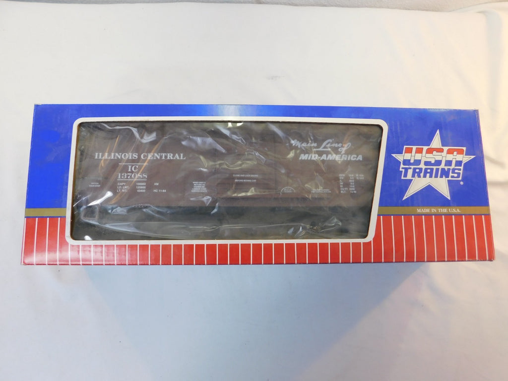USA Trains R19087B G Scale Steel Box Car Illinois Central #1370881