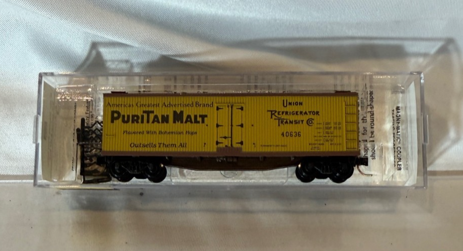 Micro Trains 49350 - N Scale URTC Puritan Malt 40' Wood Reefer1