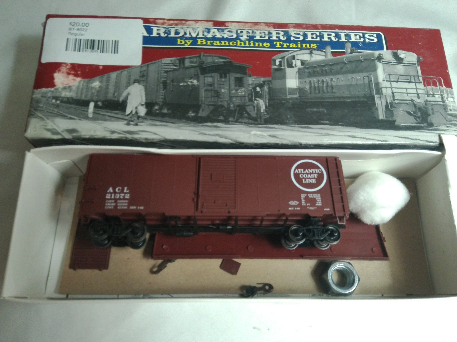 Branchline HO Atlantic Coast Line AAR 40' Boxcar ACL #21372 Partially Built Kit0