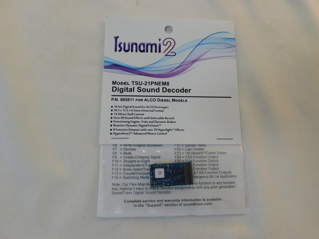 Soundtraxx Tsunami 2 885811 ALCO Diesel Models SU-21PNEM8 Digital Sound Decoder0