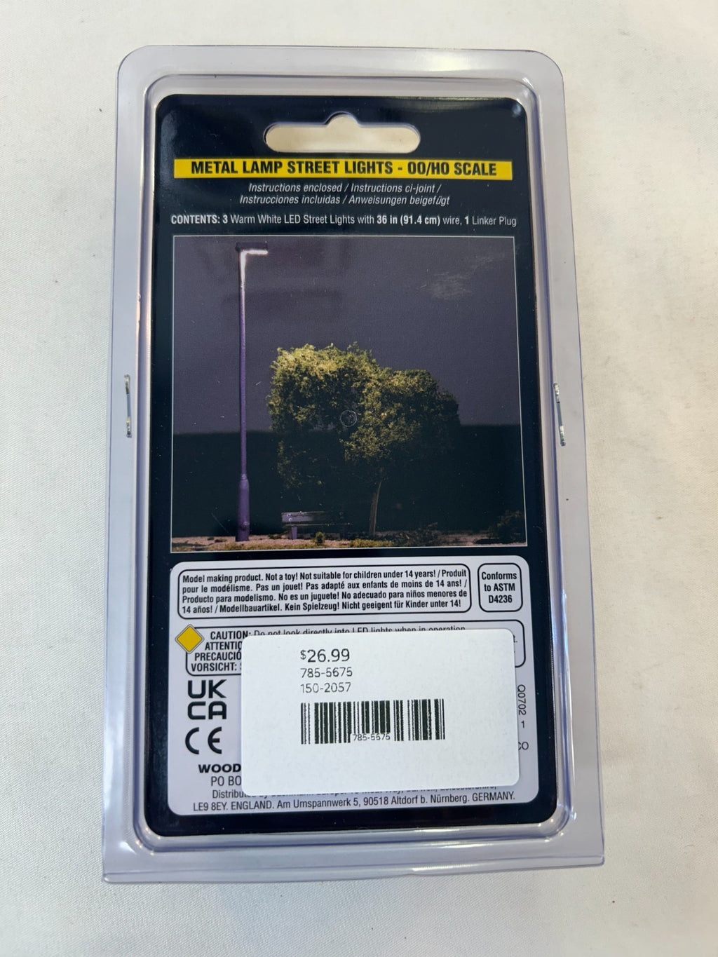 Woodland Scenics Just Plug Lighting System JP5675 HO Street Lights, Metal Lamp1