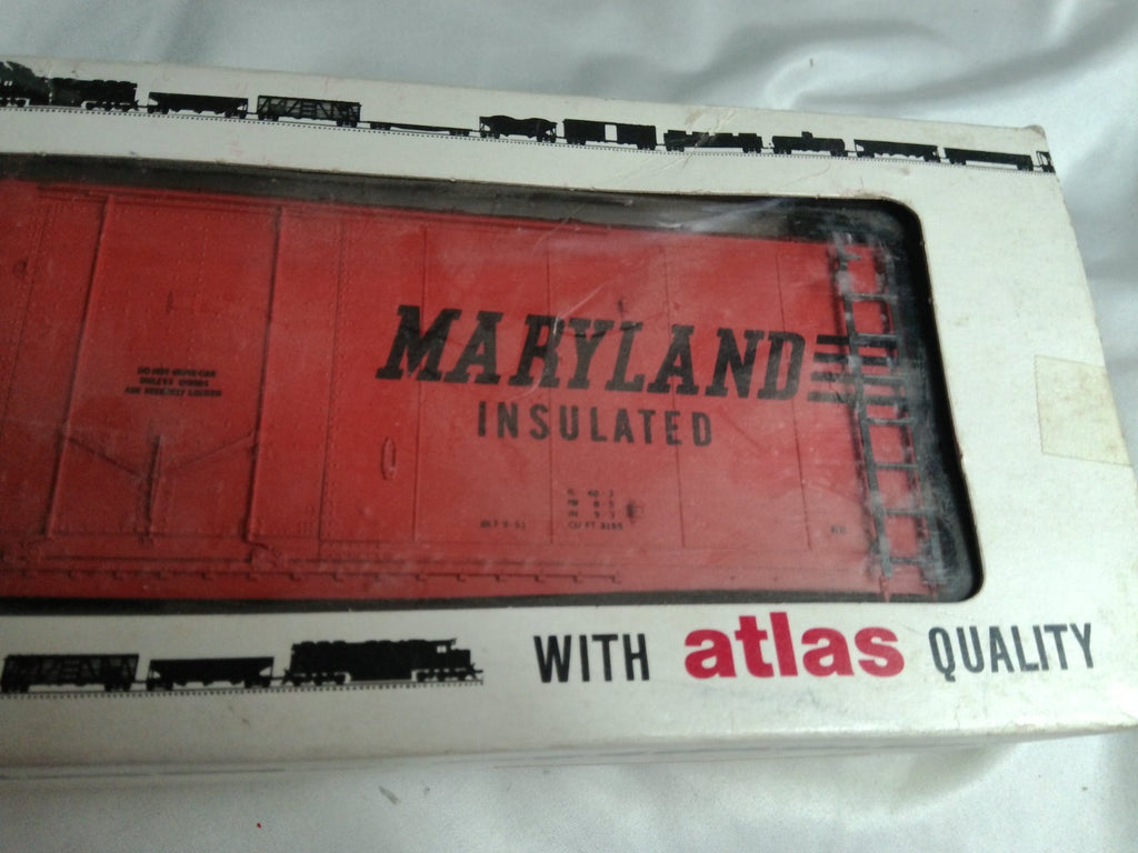 Atlas O Scale 40' Insulated Plugdoor Reefer Western Maryland WMRX #7 Used Box2