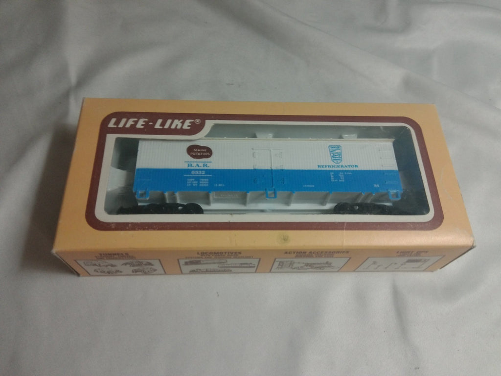 Life-Like HO Scale Maine Potatoes Refrigerator Boxcar BAR 6532 NIB1
