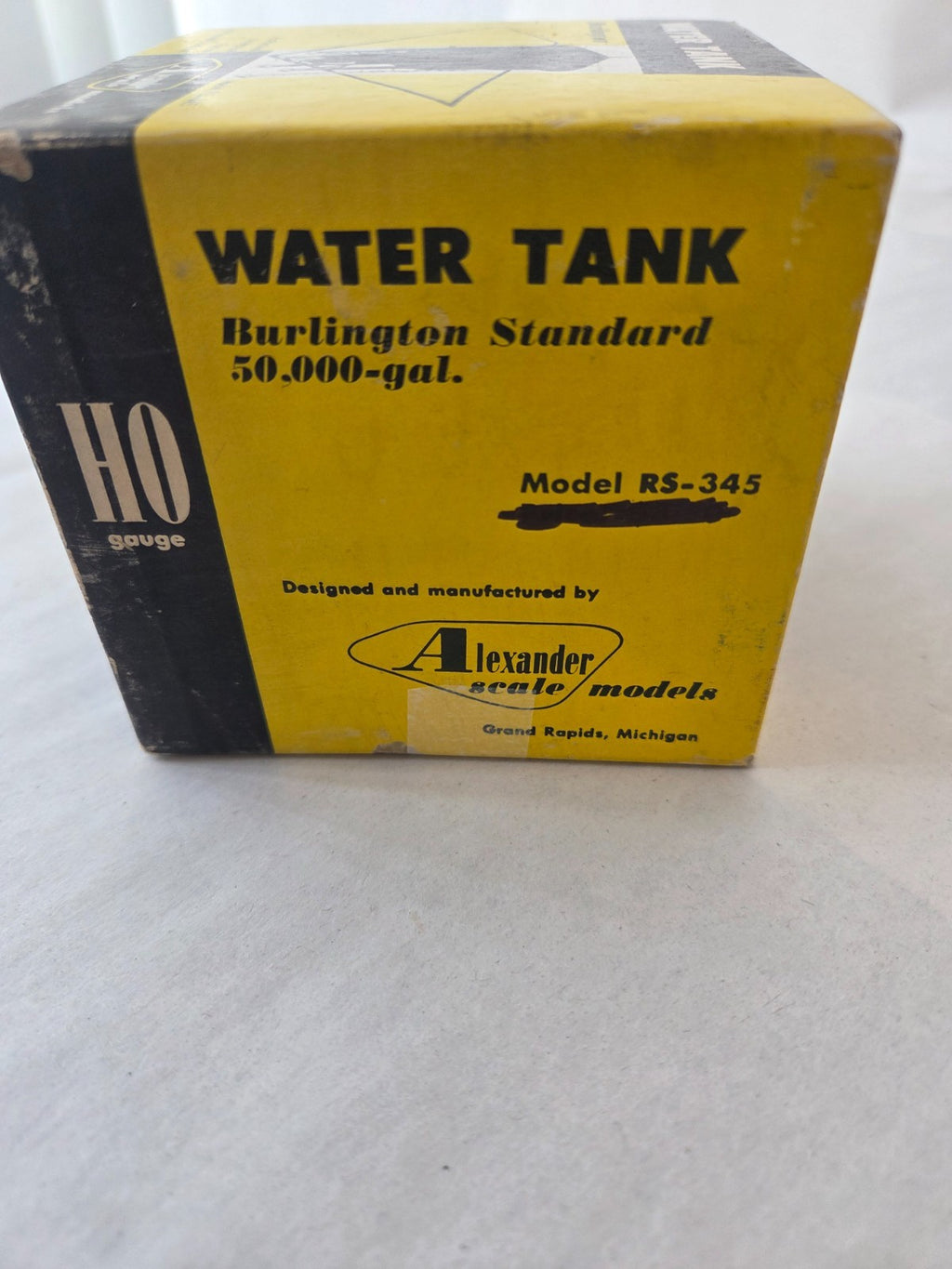 Alexander Scale #RS-345 HO Scale Water Tank "Burlington Standard 50,000 gallon"1