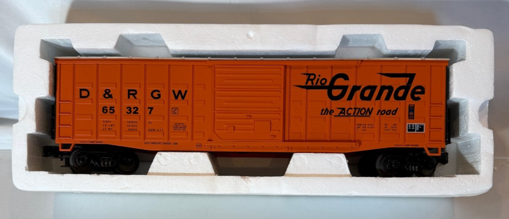 MTH 20-93049 Denver Rio Grande 50' Waffle Box Car #65327 O Scale Freight1