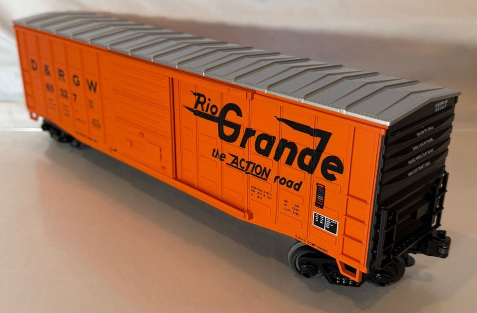 MTH 20-93049 Denver Rio Grande 50' Waffle Box Car #65327 O Scale Freight3