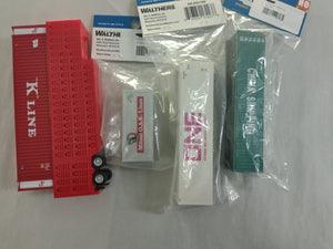 Grab Bag #5-057 HO Containers and Trailers (Set of 5 Various)