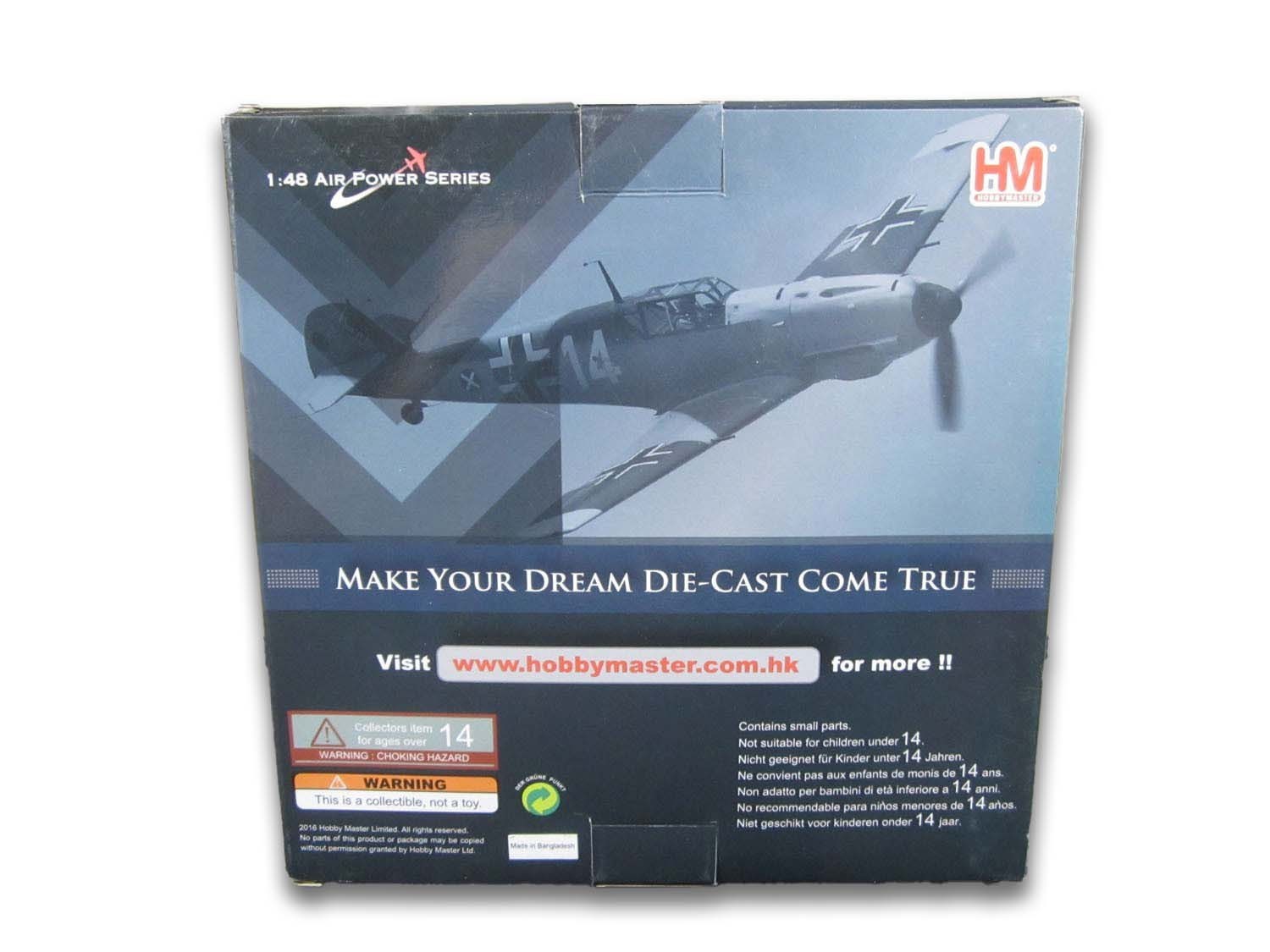 Hobby Master HA-8716 1:48 Messerschmitt Bf 109E-3 Yellow 1 Josef Priller2