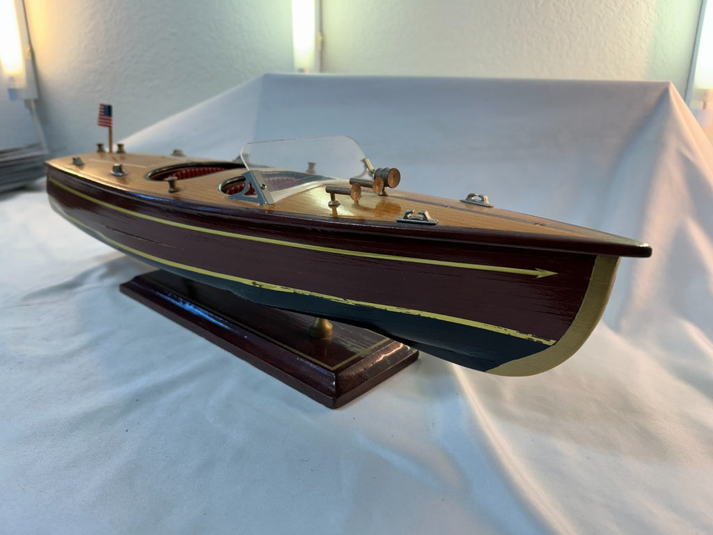 Dean & Dean 1998 20" Chris Craft Wooden Boat, Handmade *FREE SHIPPING*2