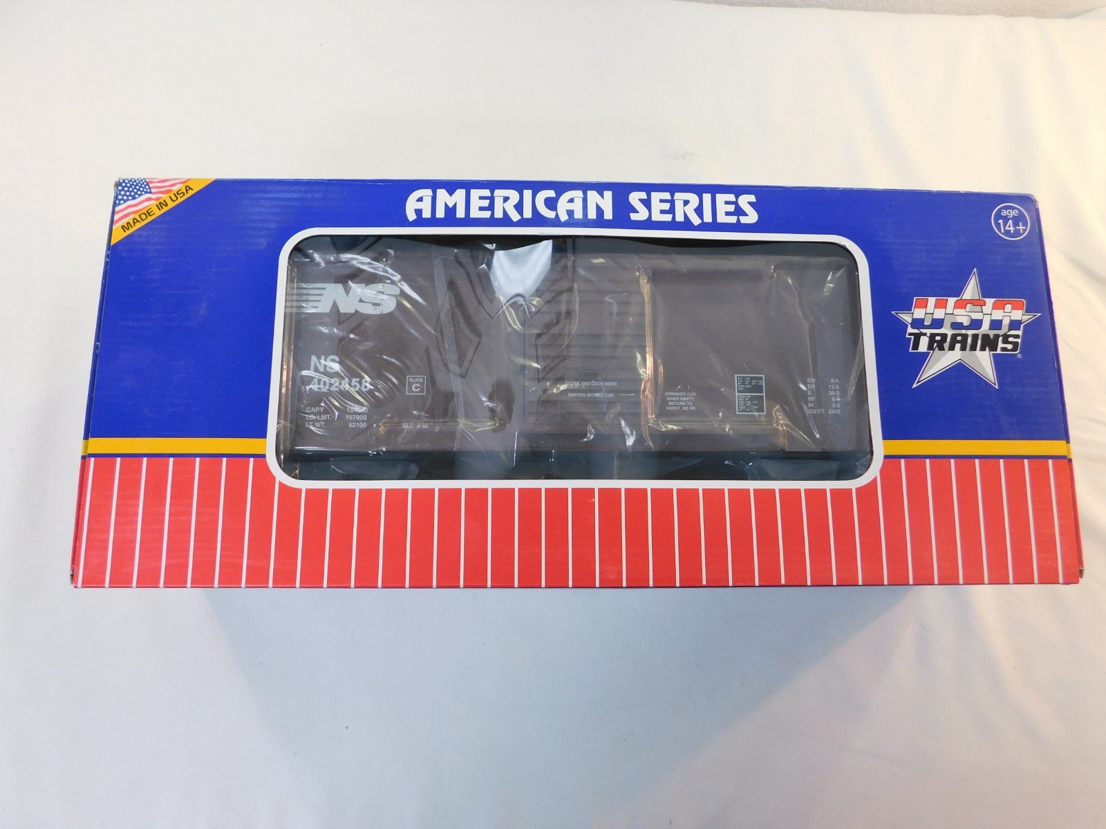 USA Trains R19103B G Scale Steel Box Car Norfolk Southern #4024581