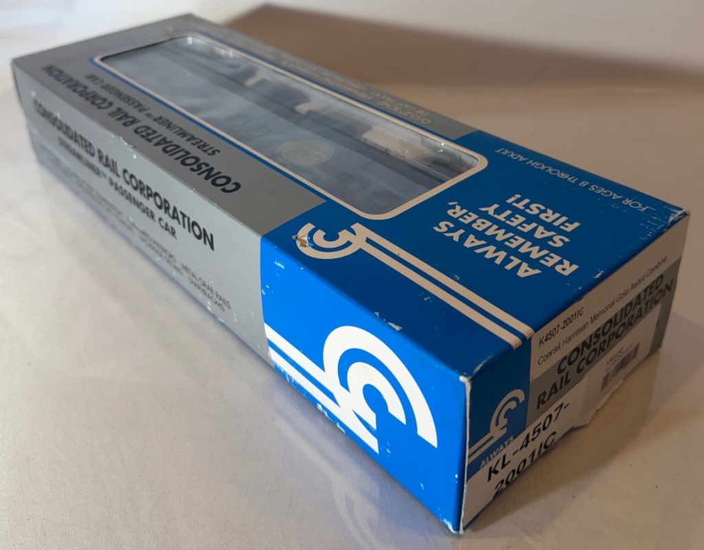 K-LINE 4507-201IC - O CONRAIL STREAMLINER PULLAN PASSENGER CAR 20012