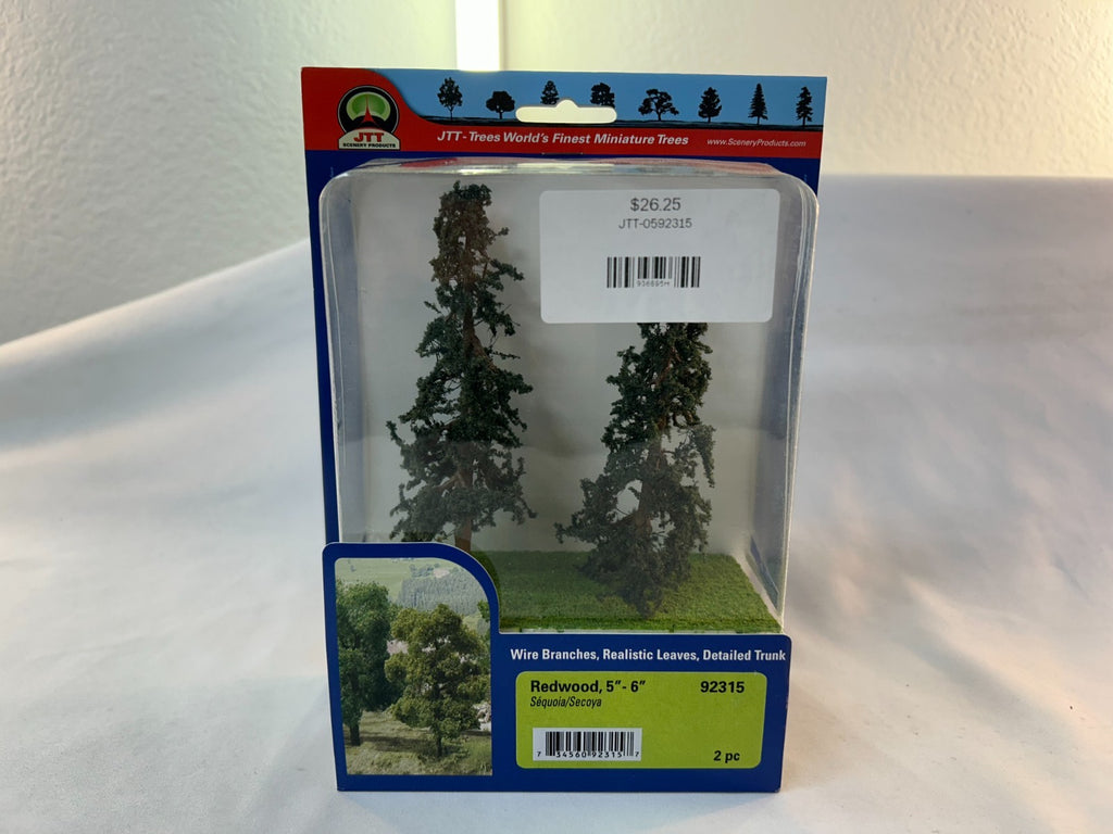JTT Scenery Products 92315 Redwood 5" - 6", 2 Pieces0
