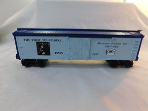 Lionel 6-19509 O Gauge Alexander Graham Bell Reefer, The First Telephone #19509