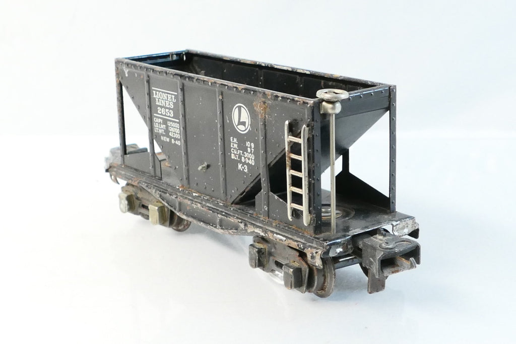 Lionel 2653B O Scale Hopper Lines Car, Black (No Box)0